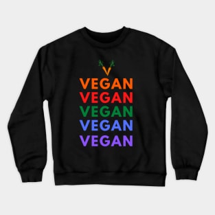 Carrot - V for Vegan (solid letters) Crewneck Sweatshirt